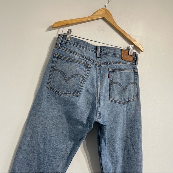 Levi's Shut Up Wedgie Icon Fit Jeans button fly premium denim raw hem - Picture 6 of 14